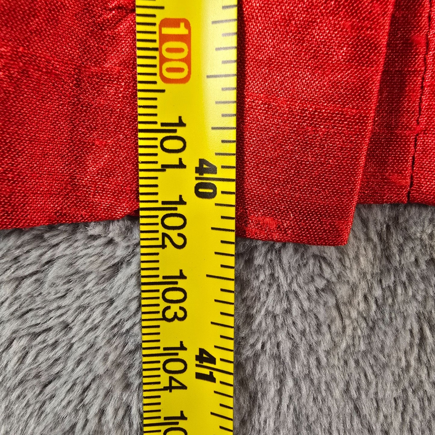 Vintage 1980s Red Shantung 50s-Style Cap Sleeve Cocktail/Sheath Wiggle Dress (M)