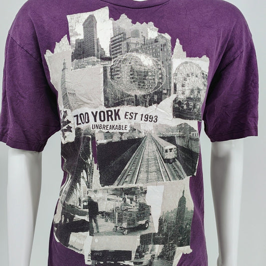 Zoo York EST 1993 Unbreakable Purple Graphic T-Shirt (XL)