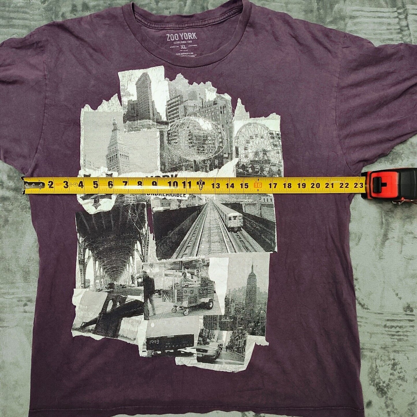 Zoo York EST 1993 Unbreakable Purple Graphic T-Shirt (XL)