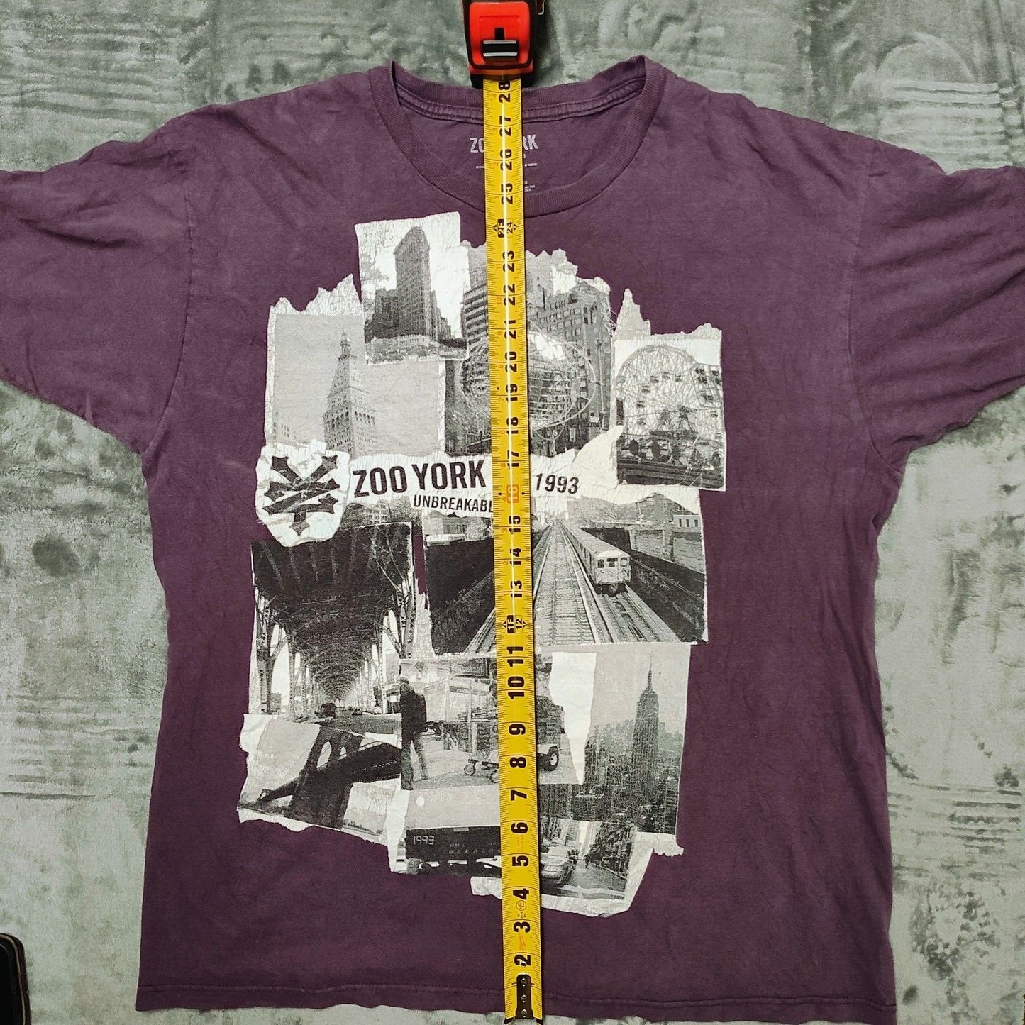 Zoo York EST 1993 Unbreakable Purple Graphic T-Shirt (XL)