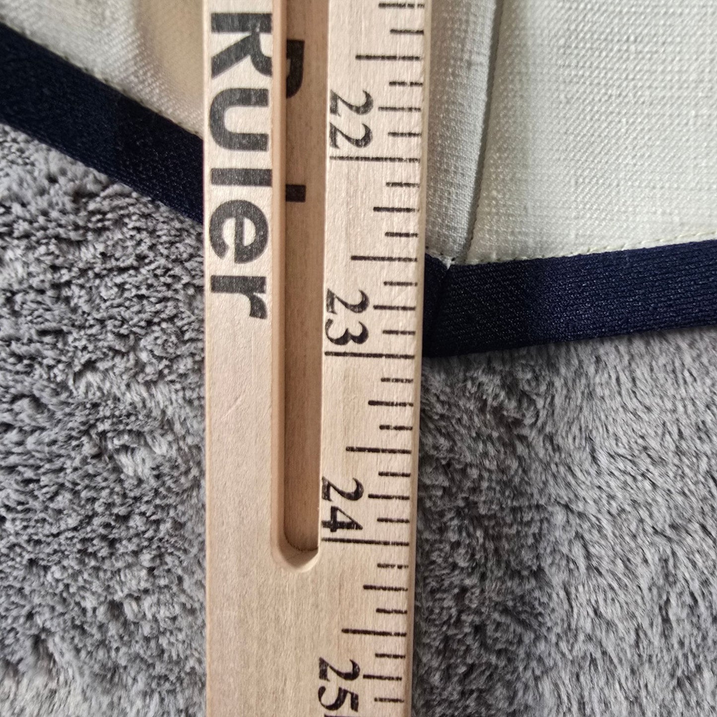 Vintage 1980s Women's Nautical Style Ivory/Navy Tailored Button-Up Vest (M)