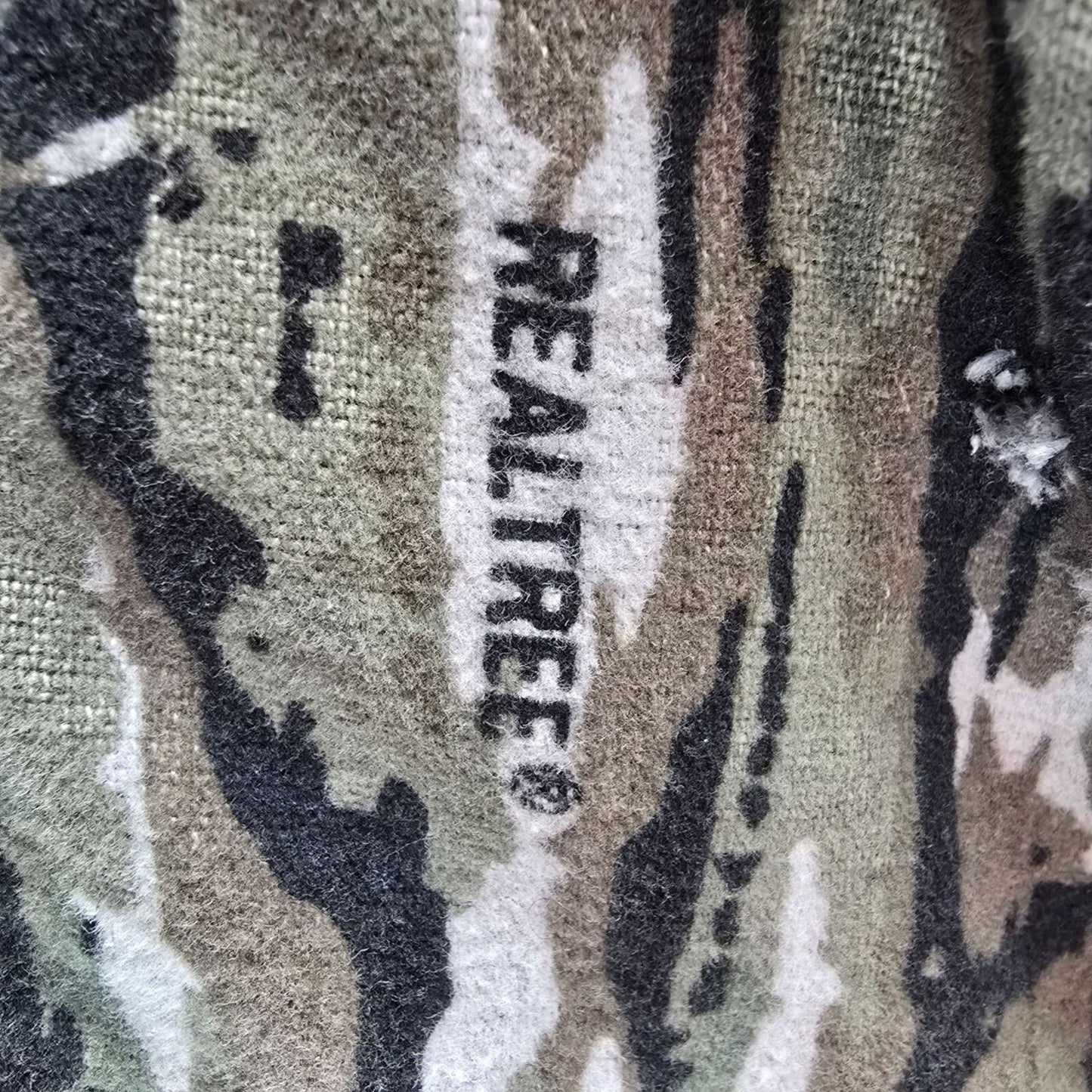Vintage 1990s Cabela's Realtree Camouflage Made in USA Flannel Shirt Jacket L/XL
