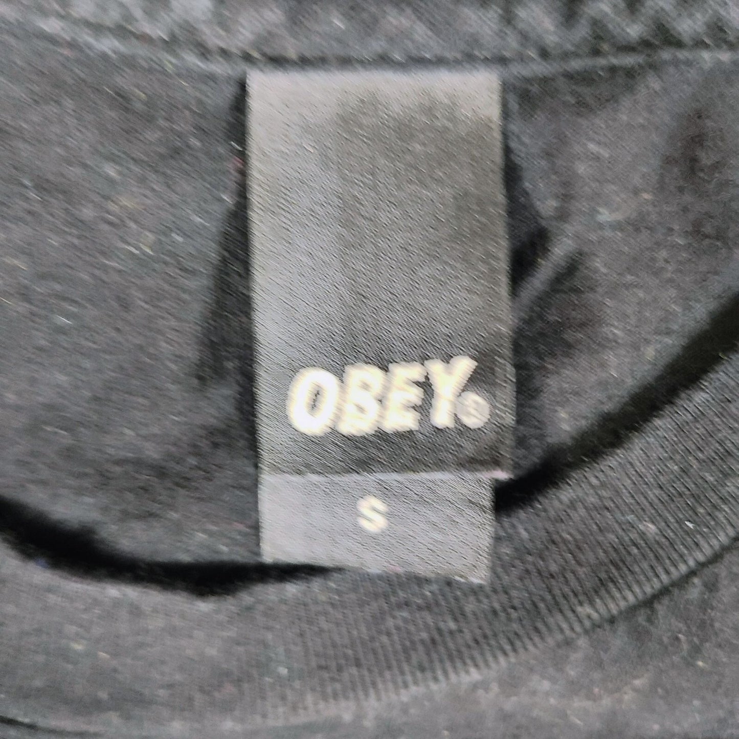 Obey Womens Barack Obama Made in USA "Progress" Black Graphic T-Shirt (Small)