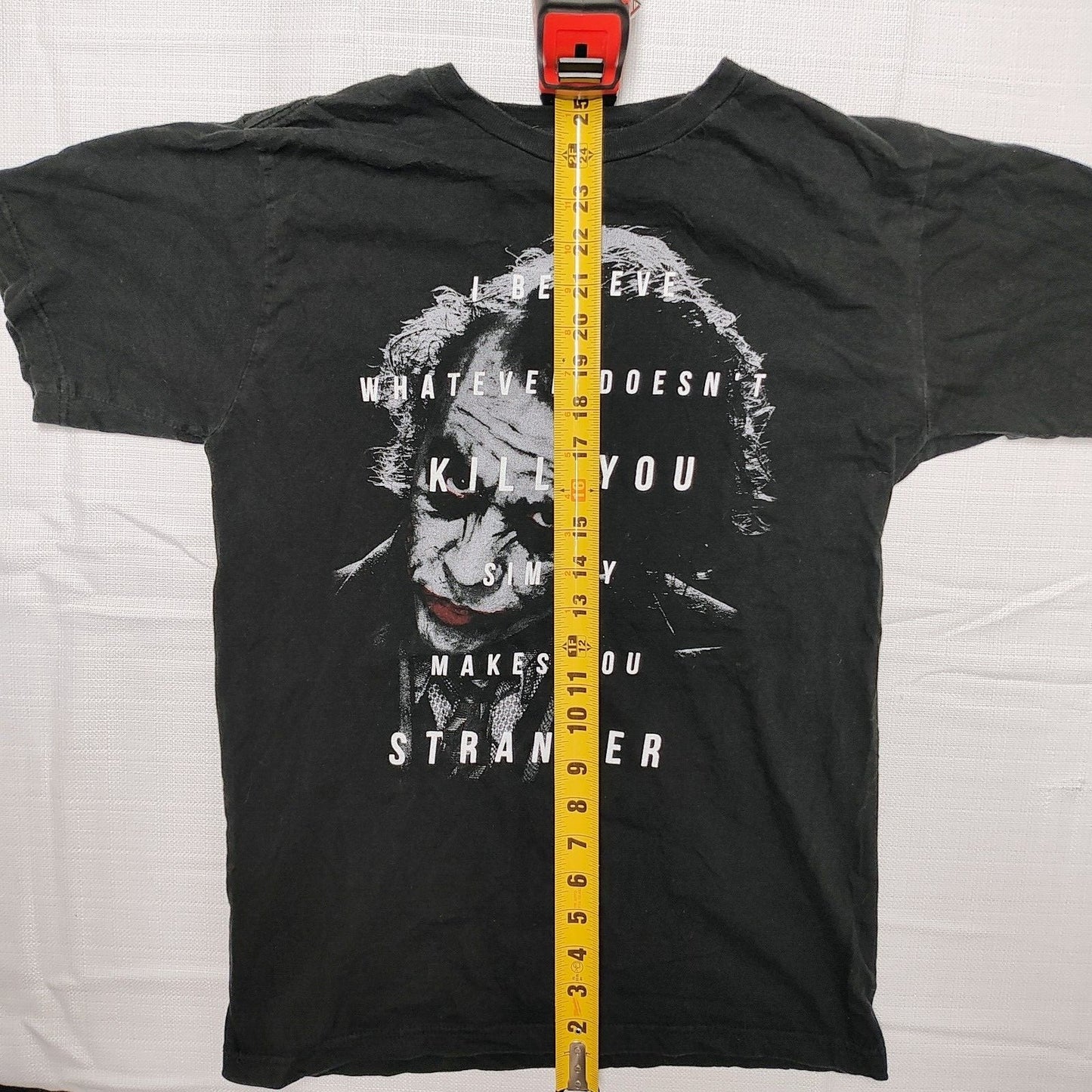 Batman The Dark Knight Heath Ledger "I Believe..." Black Graphic T-Shirt (M)