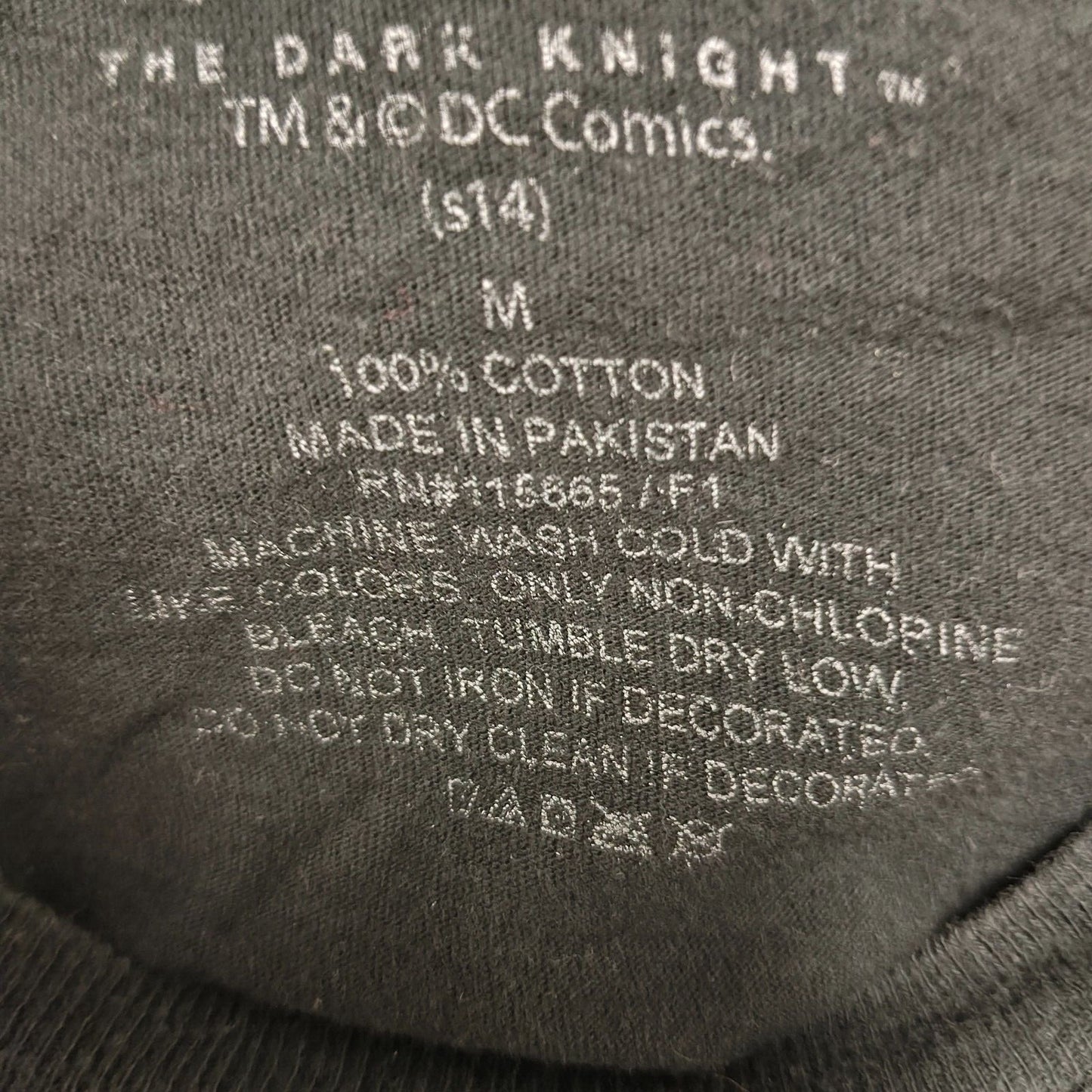 Batman The Dark Knight Heath Ledger "I Believe..." Black Graphic T-Shirt (M)