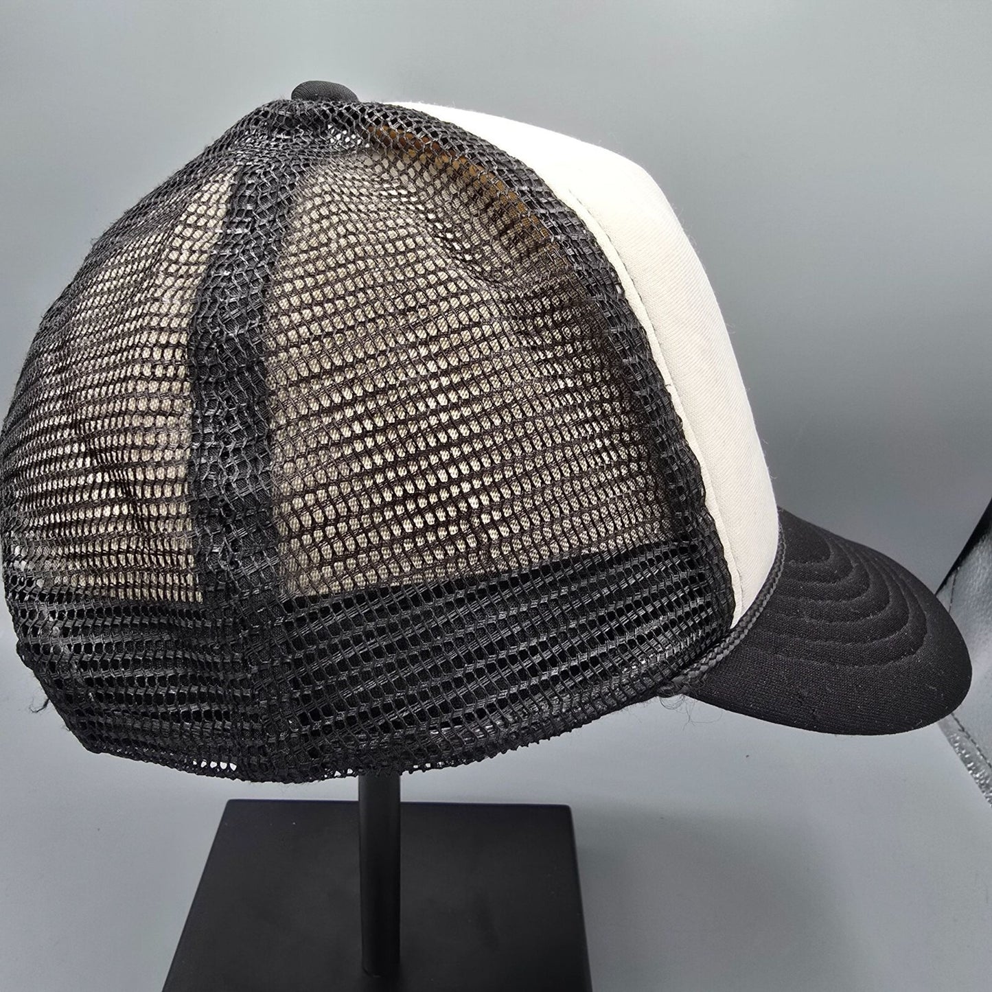 Distressed Legoland California Black & White Snapback Youth Size Trucker Hat