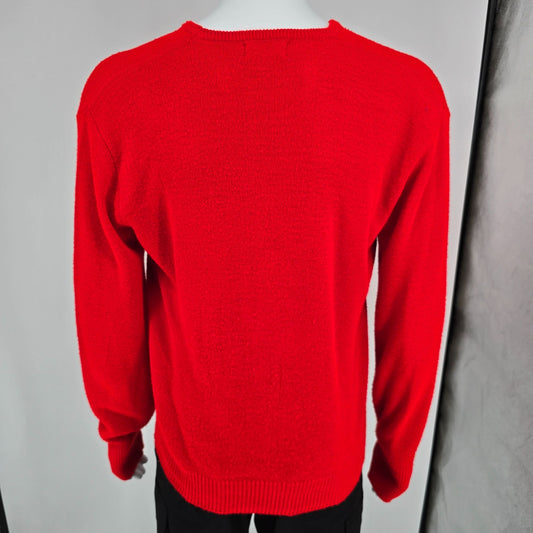 Vintage 1960s Orlon Acrylic Interlock Kint Sweater (L)