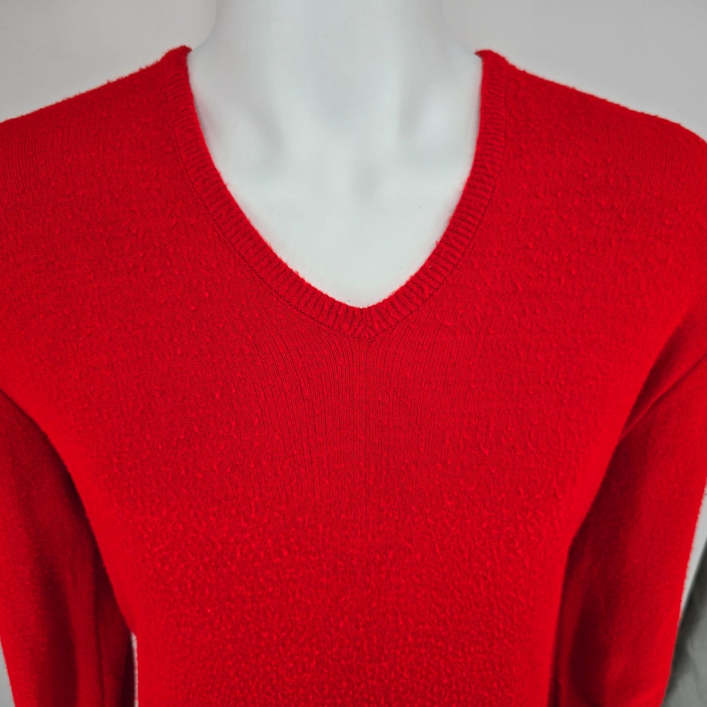 Vintage 1960s Orlon Acrylic Interlock Kint Sweater (L)