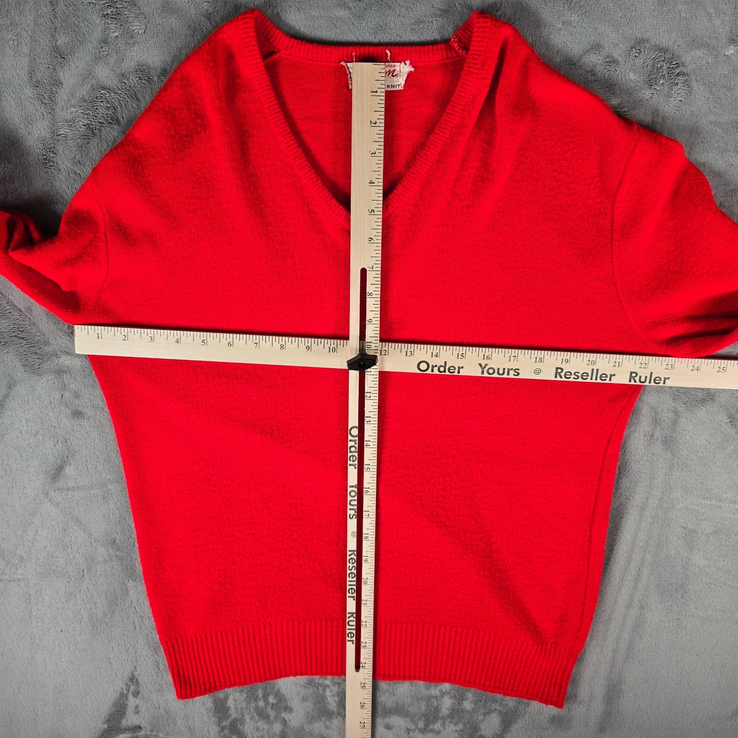 Vintage 1960s Orlon Acrylic Interlock Kint Sweater (L)