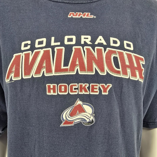 Vintage Y2K Lee Sport VF Imagewear Colorado Avalanche NHL Hockey T-Shirt (2XL)