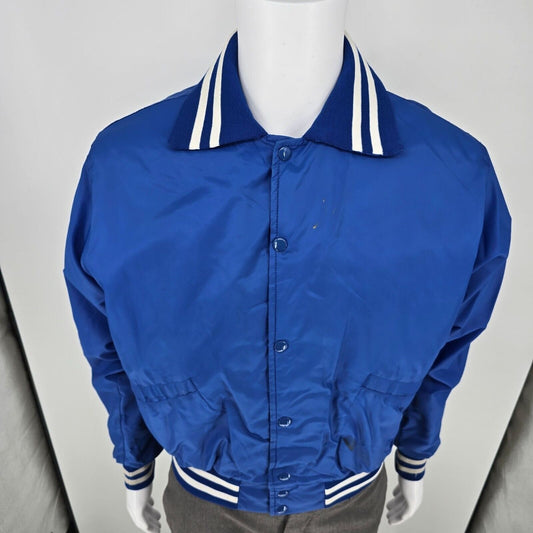 Vintage 1980s Windless Saint Mary's School Hackettstown Satin Bomber Jacket (M)