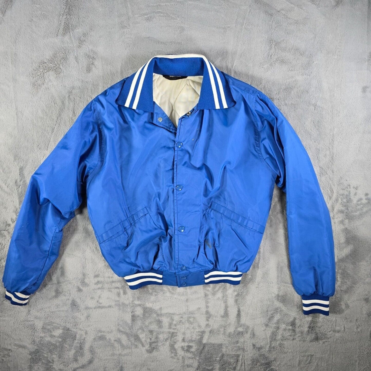 Vintage 1980s Windless Saint Mary's School Hackettstown Satin Bomber Jacket (M)