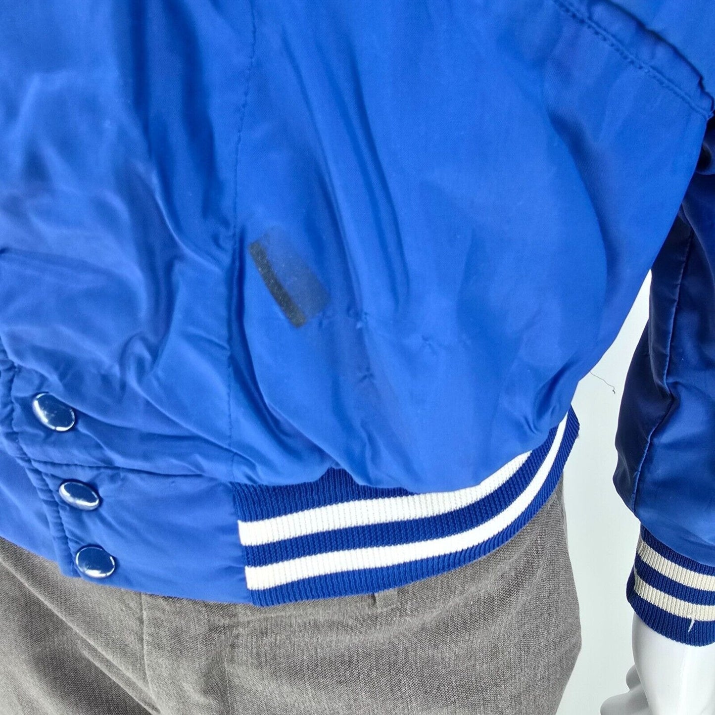 Vintage 1980s Windless Saint Mary's School Hackettstown Satin Bomber Jacket (M)