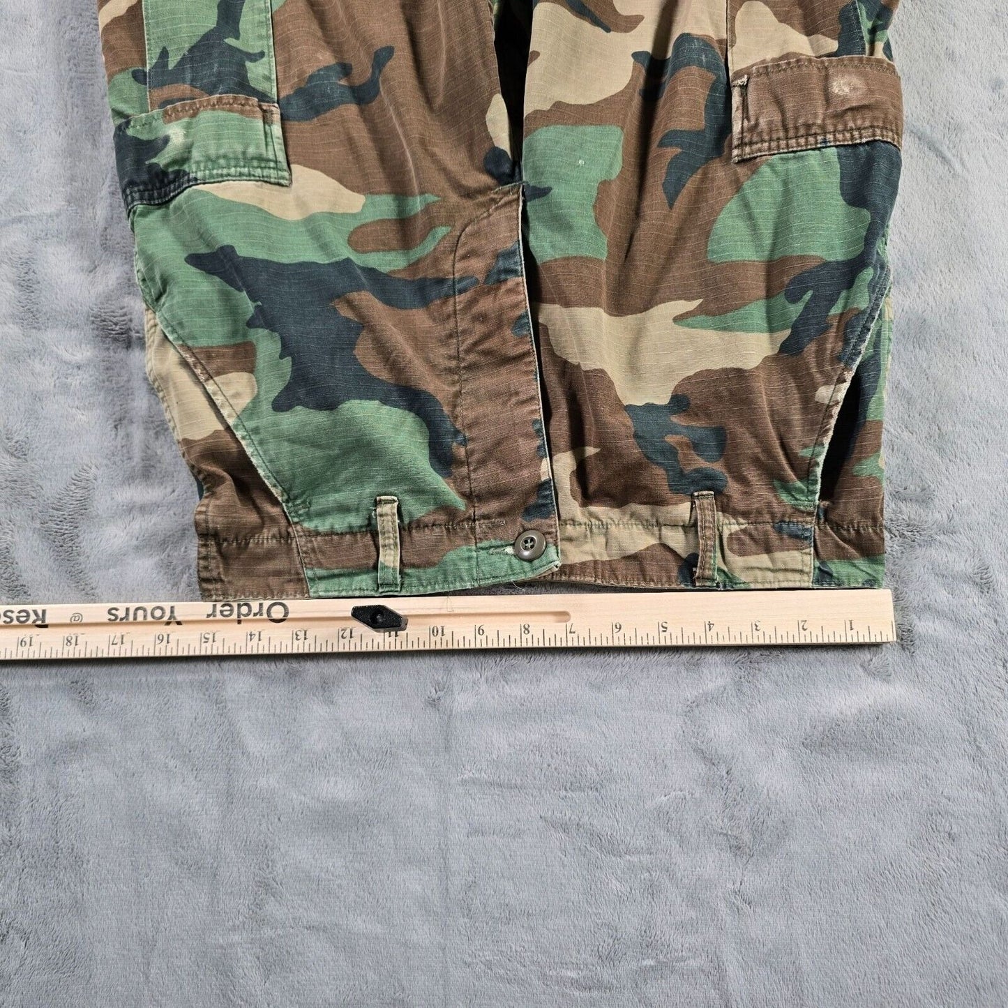 Vintage 1980s U.S. Military Hot Weather Woodland Camouflage Trousers (30x31)