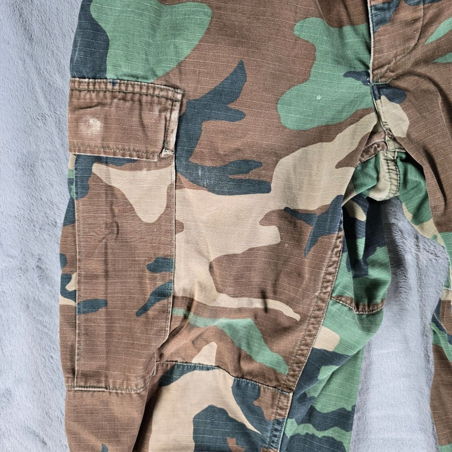 Vintage 1980s U.S. Military Hot Weather Woodland Camouflage Trousers (30x31)