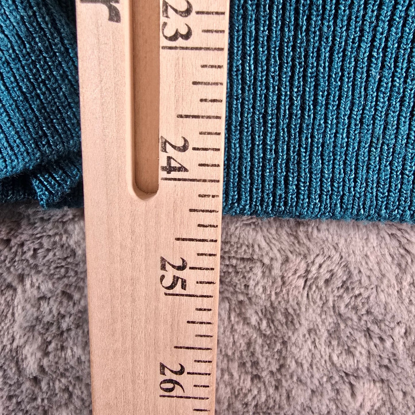 Vintage 1980s Lilli Ann Collections Teal Ultrasuede Mixed Media Pullover (10/M)