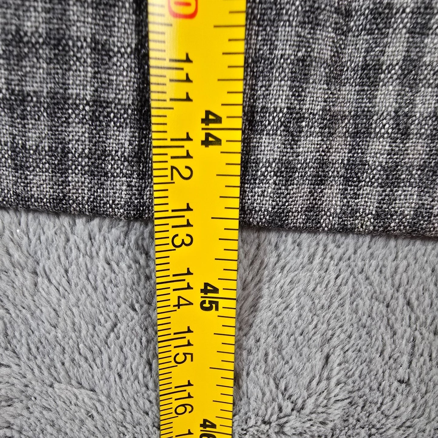 Vintage 1950s Gray Micro-Check Wrap-Front Coat Dress/Day Dress (Large)