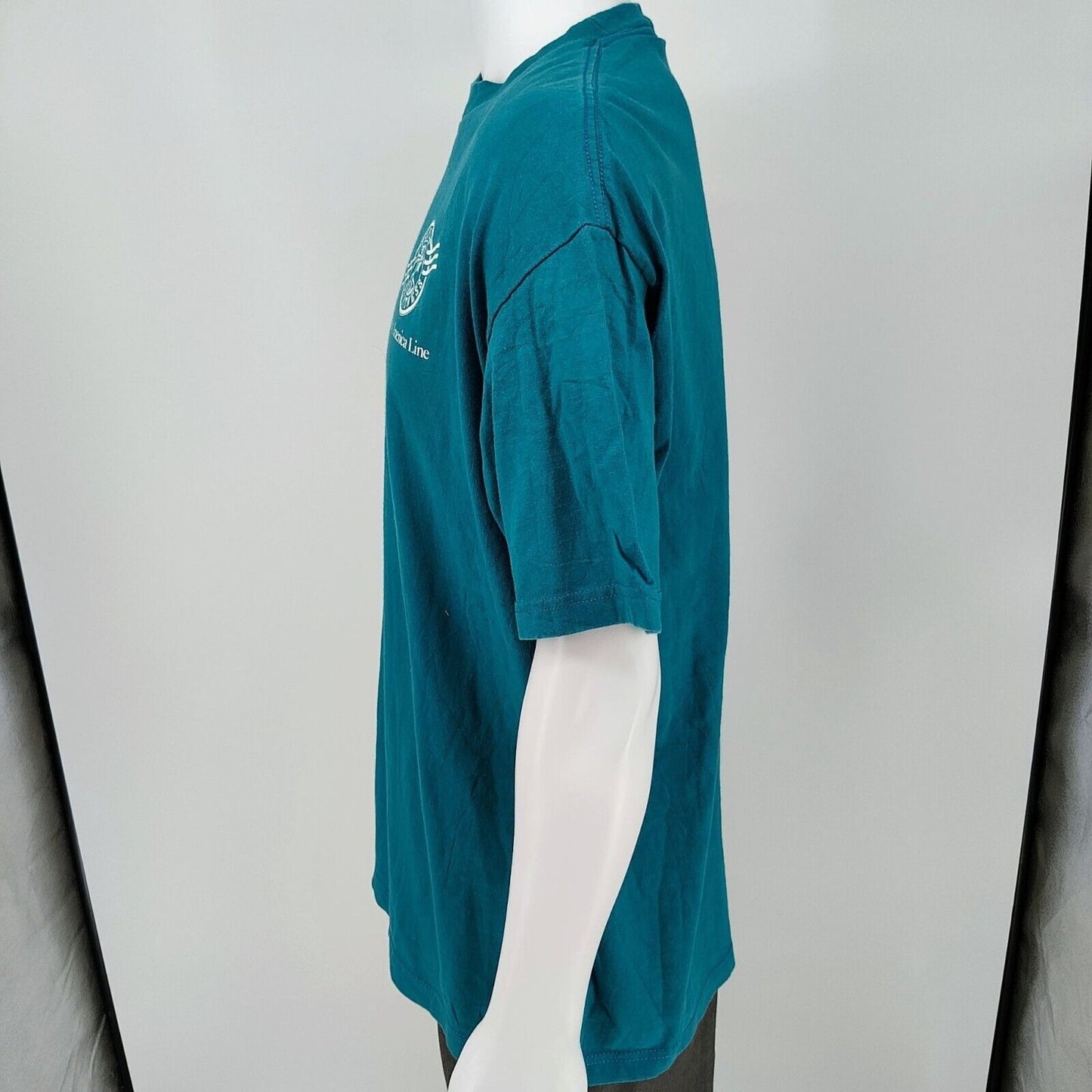 Vintage 1990s Holland America Line "Passport To Fitness" Graphic T-Shirt (L)