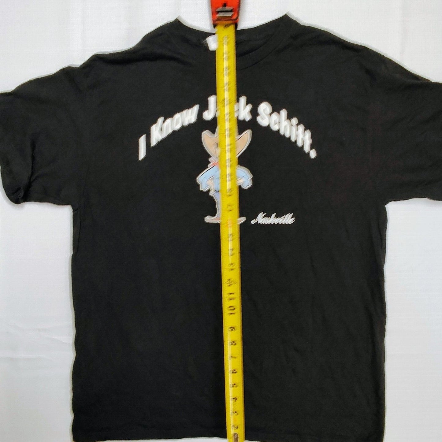 "I Know Jack Schitt" Nashville Black Graphic Novelty T-Shirt (XL)
