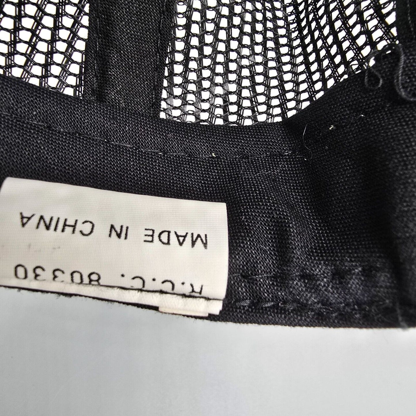 Vintage Secodyne Inc. Adjustable Snapback Black & Yellow Mesh Trucker Cap