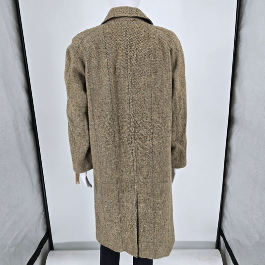 Vintage 1950s Weber and Heilbroner Women's "Weatherbee" Tweed Walking Coat (M)