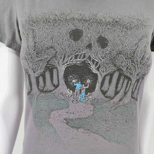 Rare First Edition Threadless Women's "Ad Noctum (Into Darkness)" T-Shirt (S)