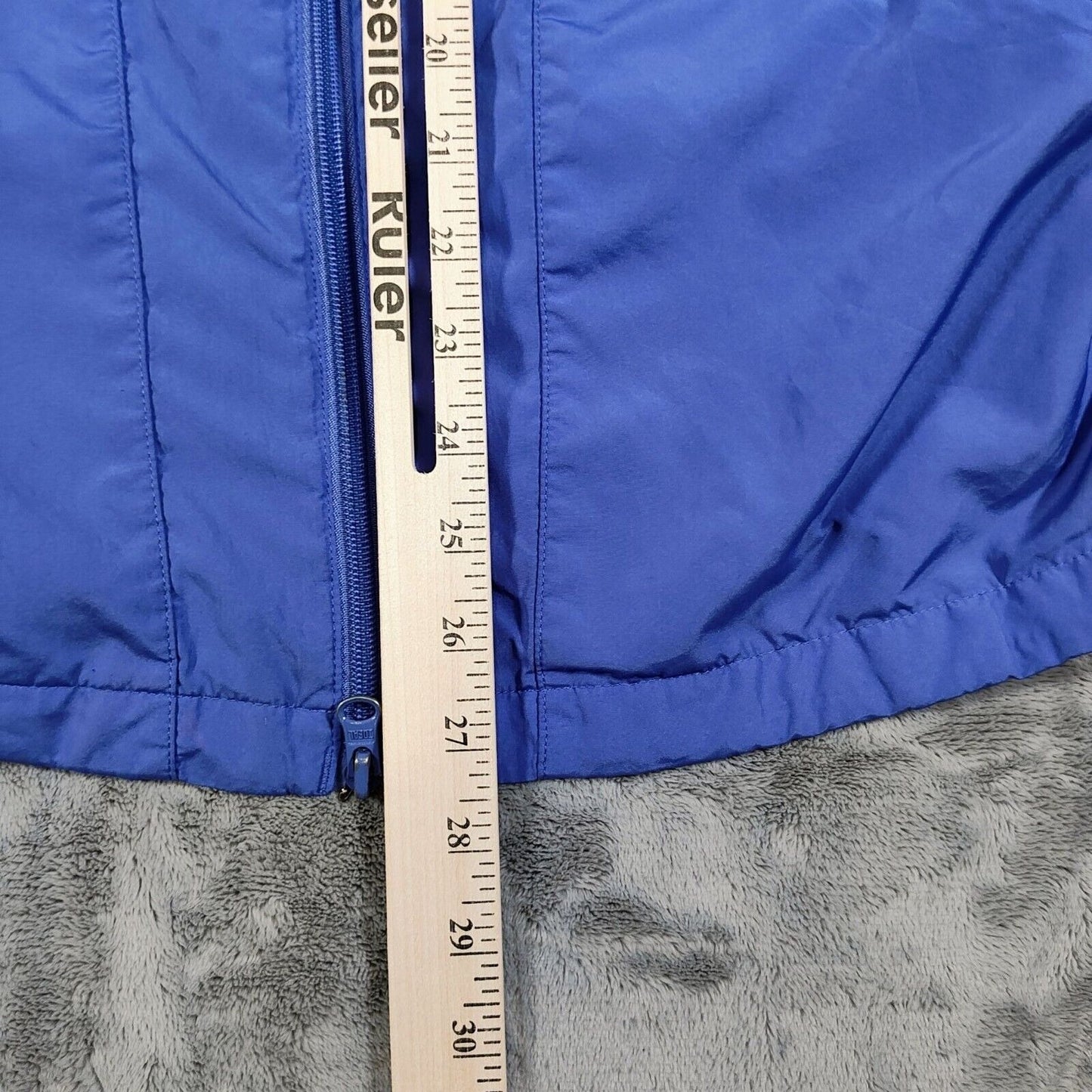 Vintage Adidas Y2K 2003 Womens Blue Hooded Windbreaker Jacket Fair Condition (L)