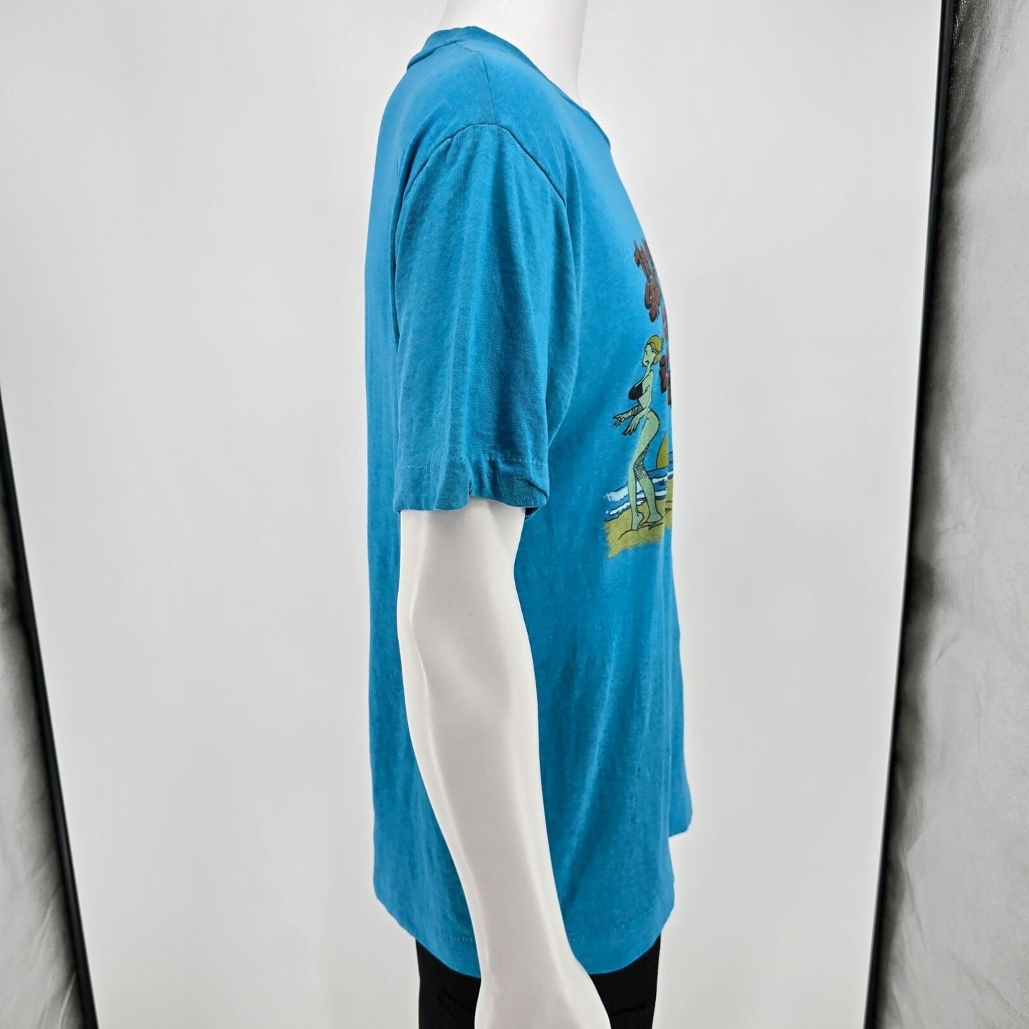 Vintage 1980s San Lucas "The Only Shark in Cabo is On the Beach" Soft T-Shirt -L
