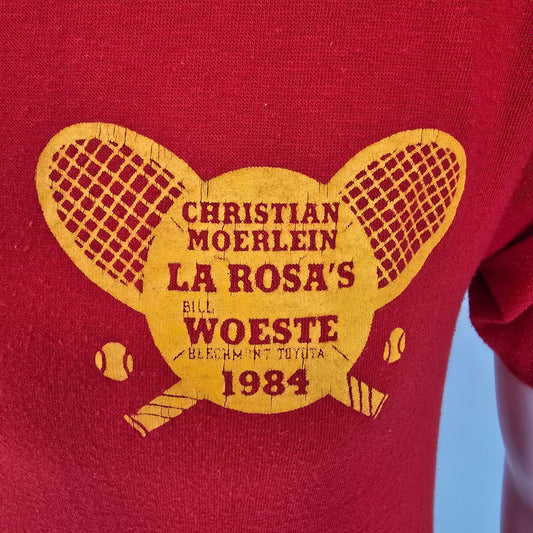 Vintage 1984 Tennis ATP Championship/Cincinnati Open Sponsor T-Shirt (S/M)