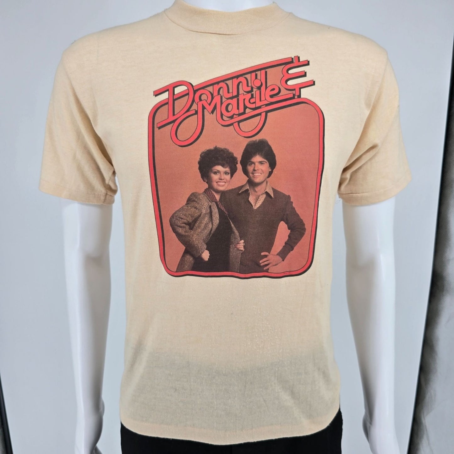 Vintage 1970s Print-Tees Donny & Marie Osmond TV Show Single Stitch T-Shirt -S/M