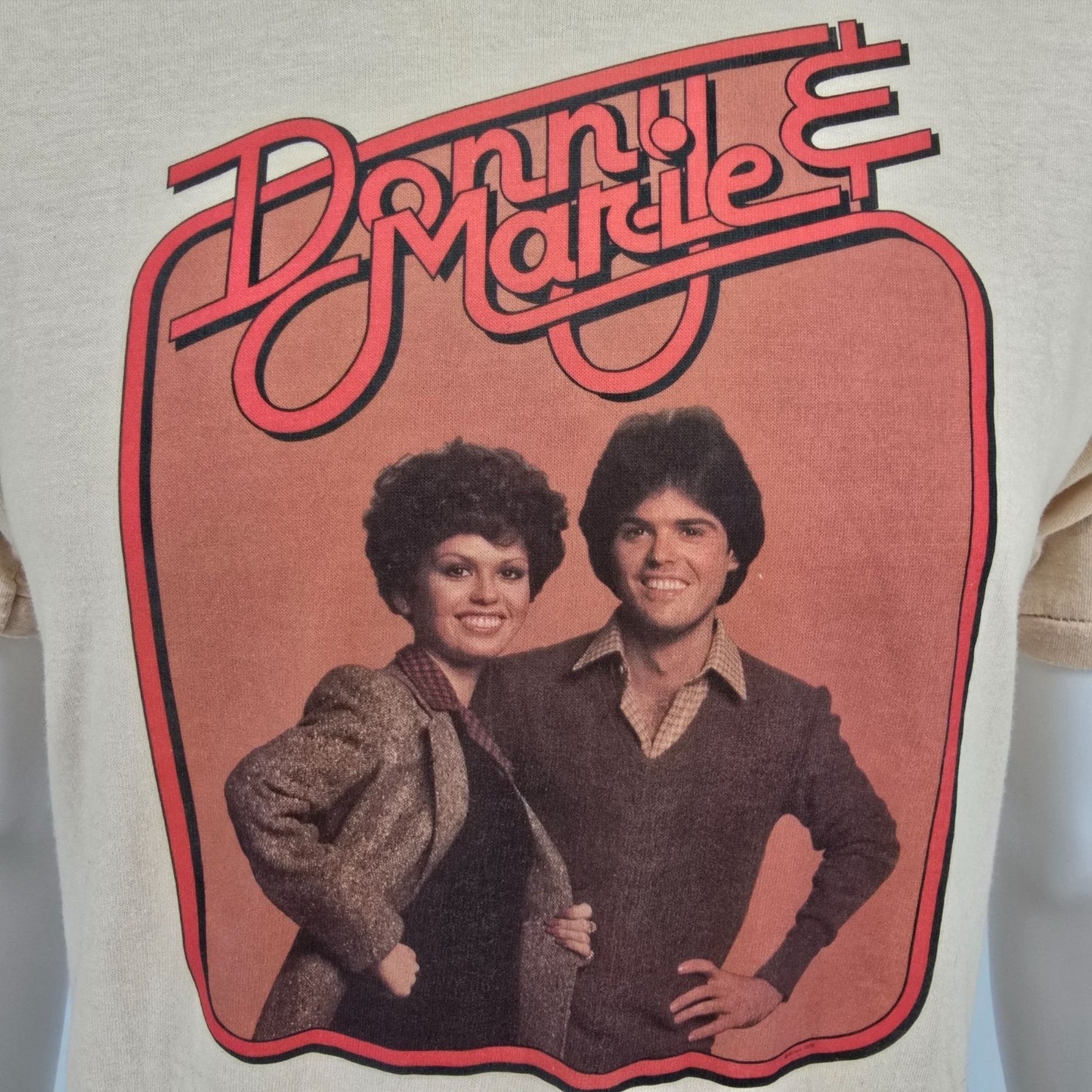 Vintage 1970s Print-Tees Donny & Marie Osmond TV Show Single Stitch T-Shirt -S/M