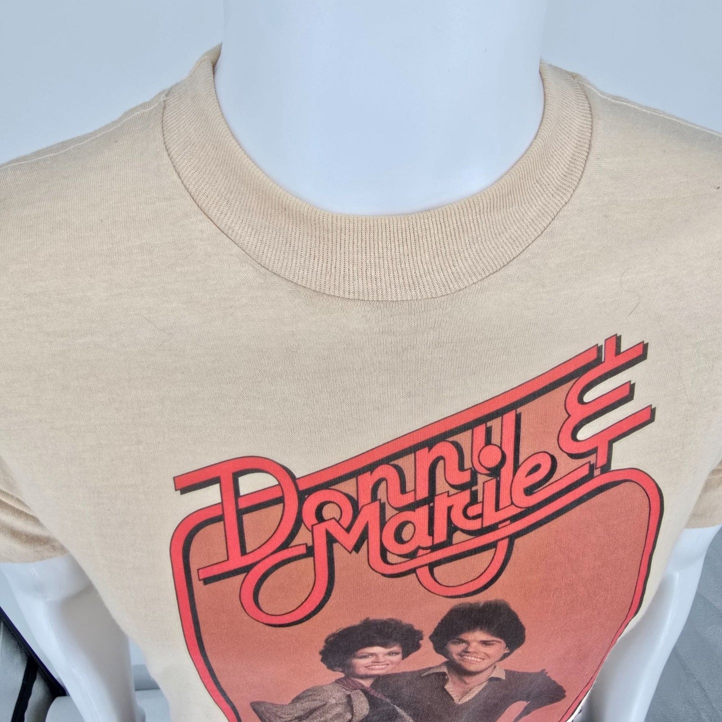 Vintage 1970s Print-Tees Donny & Marie Osmond TV Show Single Stitch T-Shirt -S/M