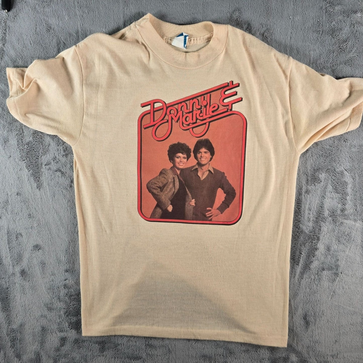 Vintage 1970s Print-Tees Donny & Marie Osmond TV Show Single Stitch T-Shirt -S/M