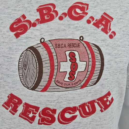 Vintage 1990s Oneita S.B.C.A. Rescue Saint Bernard Club of America T-Shirt (L)