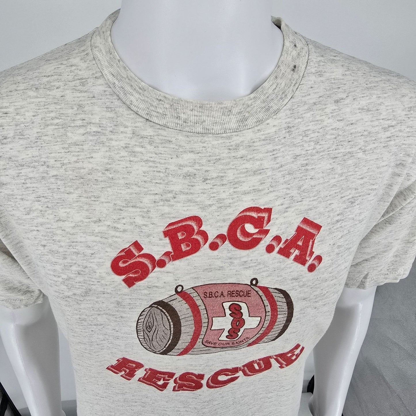 Vintage 1990s Oneita S.B.C.A. Rescue Saint Bernard Club of America T-Shirt (L)