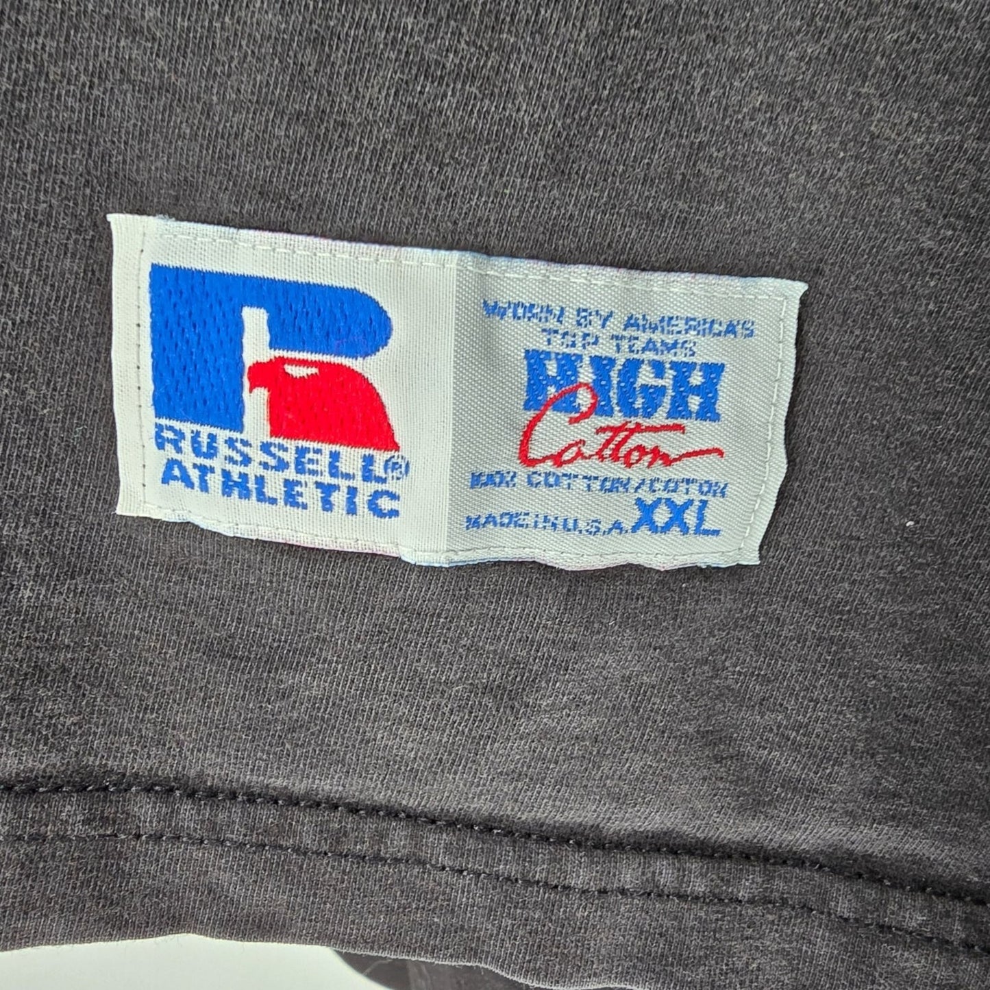 Vintage 1990s Russell Athletic San Diego State University Black T-Shirt (XXL)