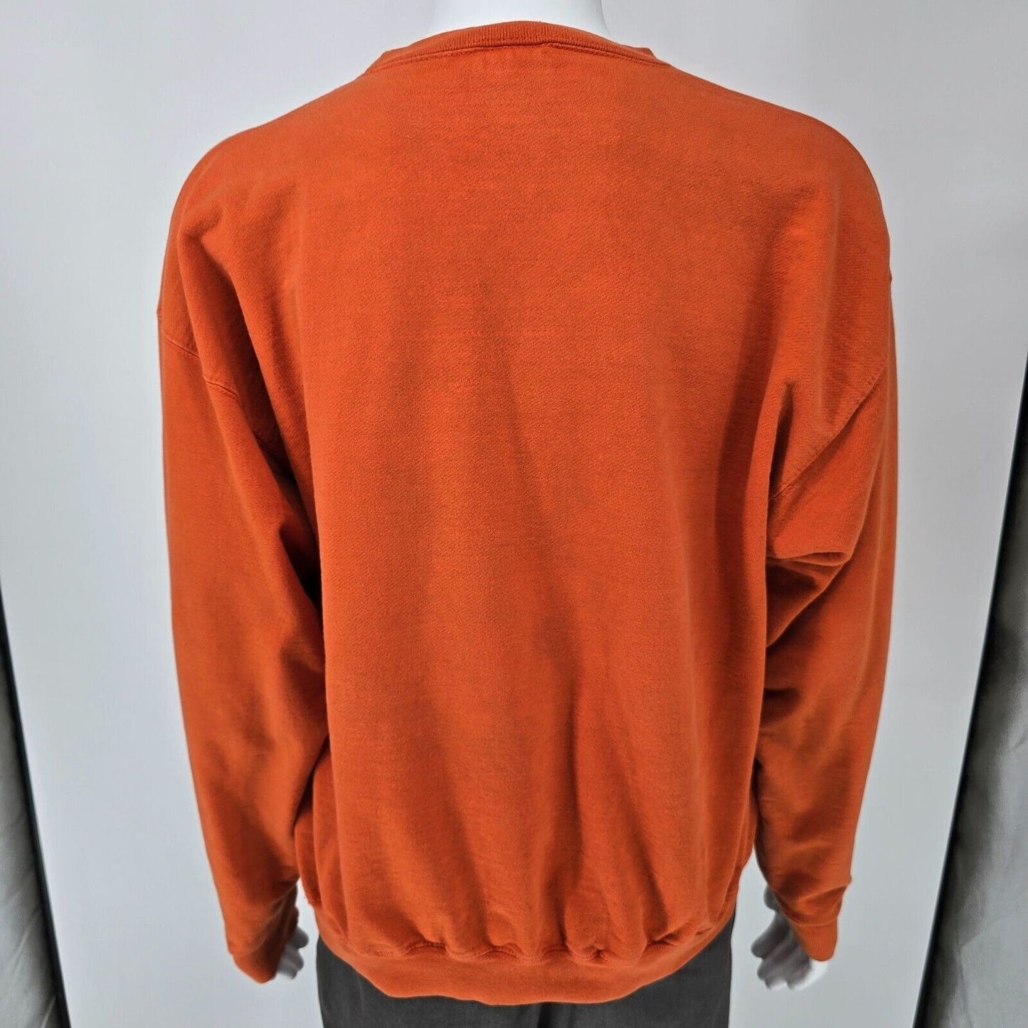 Vintage Y2K Walt Disney World Orange Mickey Mouse Embroidered Sweatshirt (L)
