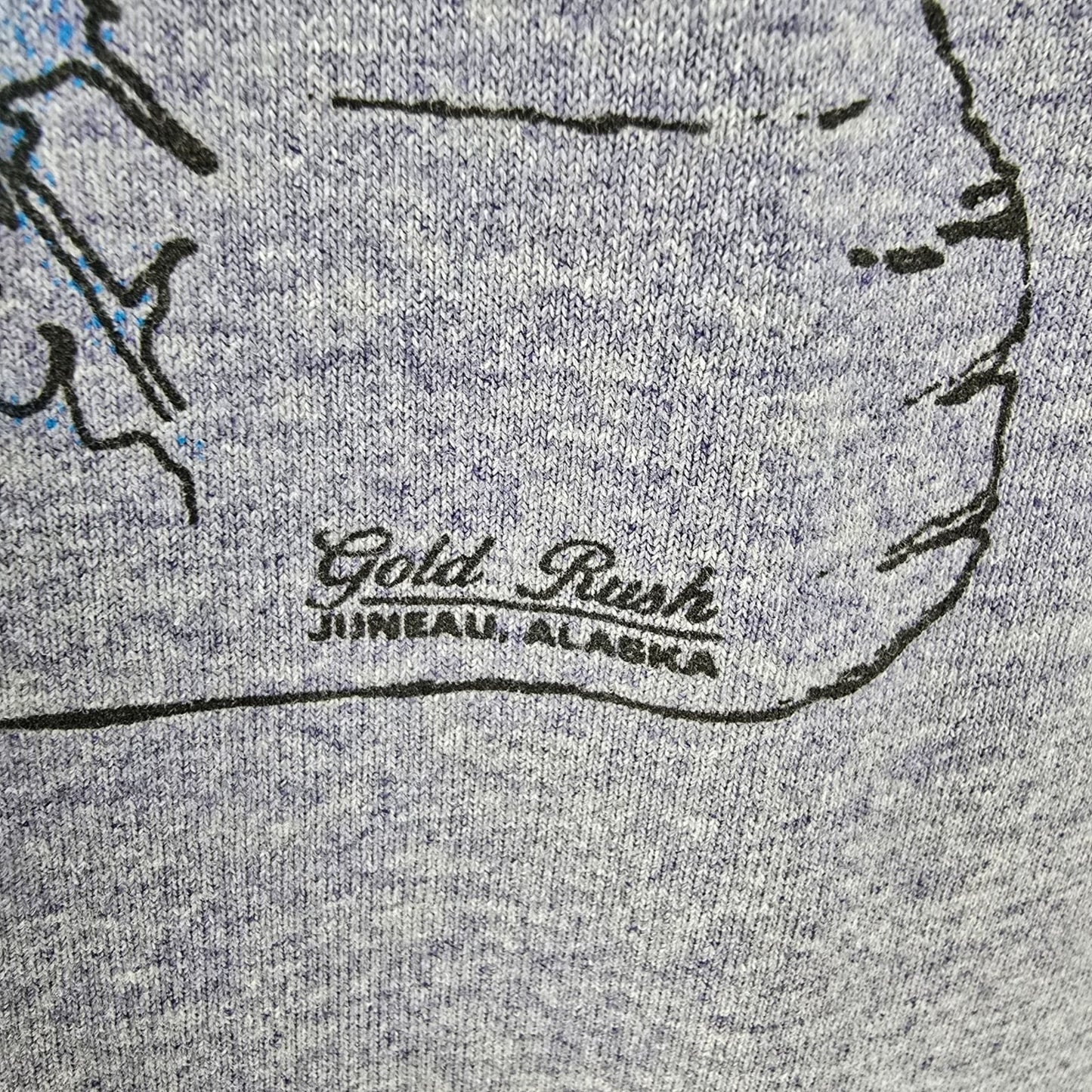 Vintage 1990s Inside Passage Alaska Gold Rush Juneau Graphic T-Shirt (XL/XXL)