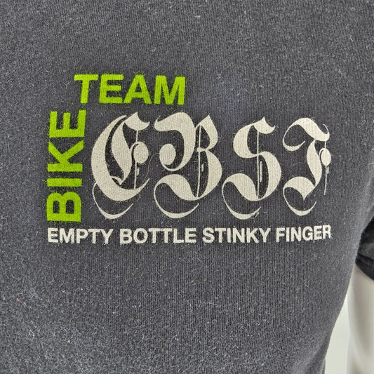 Next Level Apparel Empty Bottle Stinky Finger Bike Team EBSF T-Shirt Black (M)