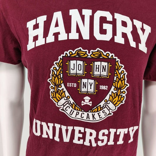 RARE Out of Print Johnny Cupcakes "Hangry University ESTD 1982" T-Shirt (Medium)