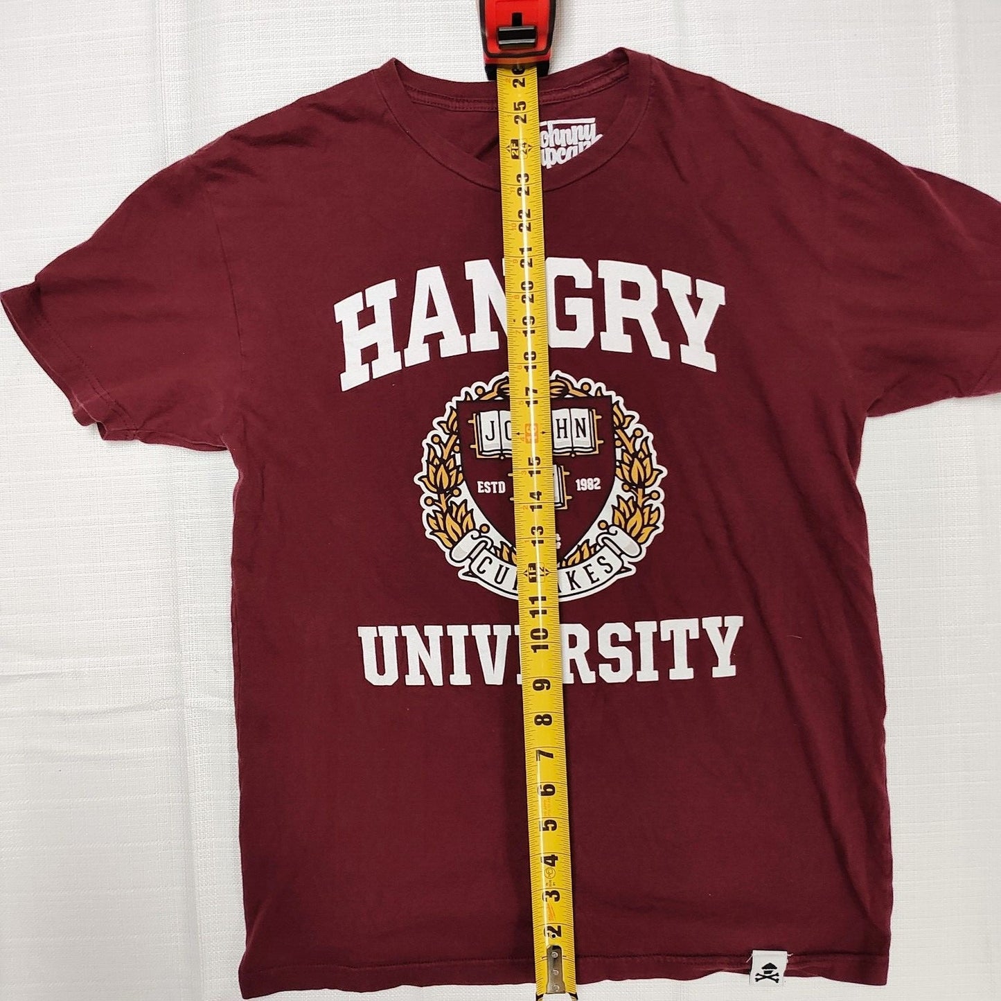 RARE Out of Print Johnny Cupcakes "Hangry University ESTD 1982" T-Shirt (Medium)