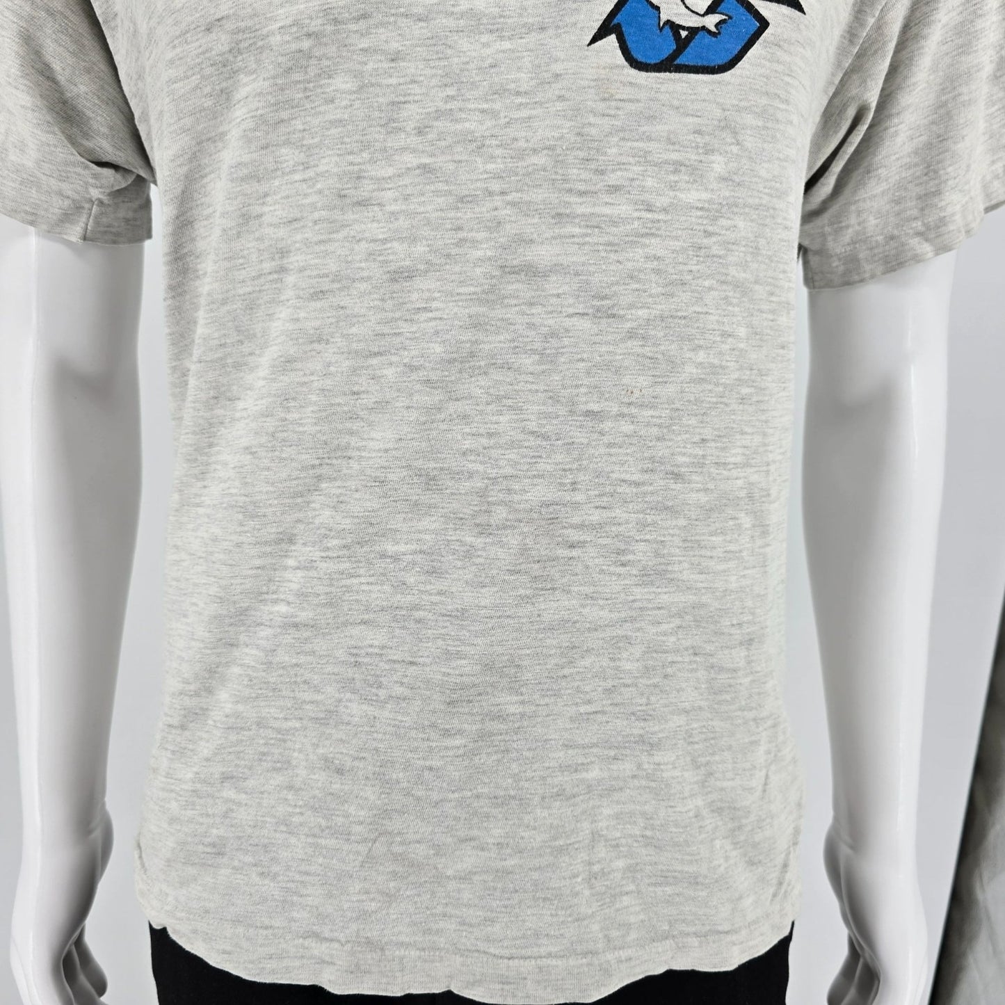 Vintage 1990s Hanes Beefy-T Dolphin Recycle Surf Graphic Made in USA T-Shirt (L)