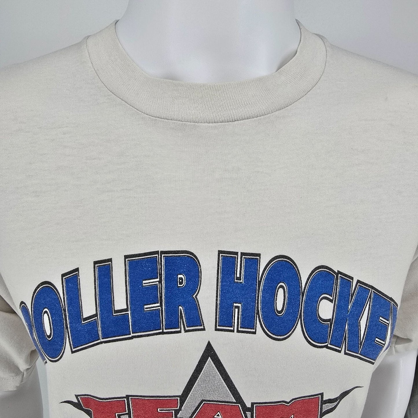 Vintage 1990s Team USA Roller Hockey World Championships White T-Shirt (XL)