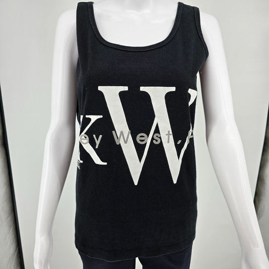 Vintage 1990s "KW" Key West Florida Made in USA Women's Tank Top (Medium)