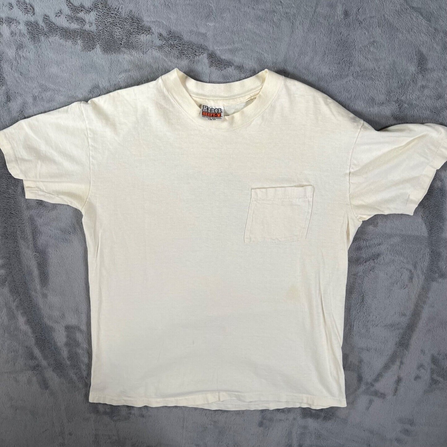 Vintage 1980s Buzzard's Bluff Wolverton Mountain Arkansas Pocket T-Shirt (M)