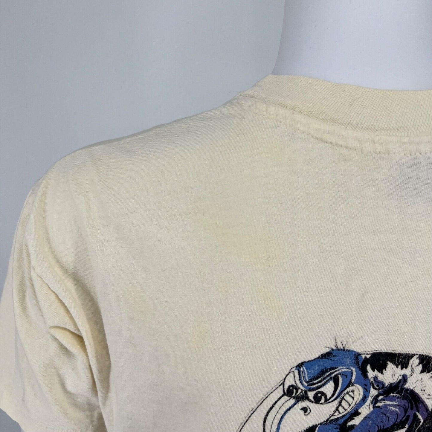 Vintage 1980s Buzzard's Bluff Wolverton Mountain Arkansas Pocket T-Shirt (M)
