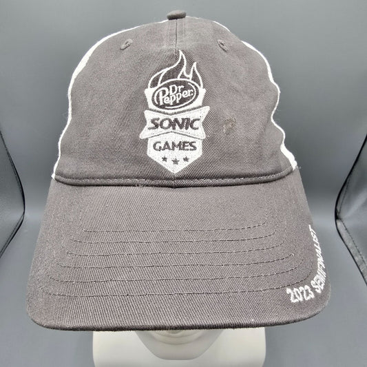Dr Pepper Sonic Games 2023 Semifinalist Gray and White Mesh Back Dad Hat *Flaw