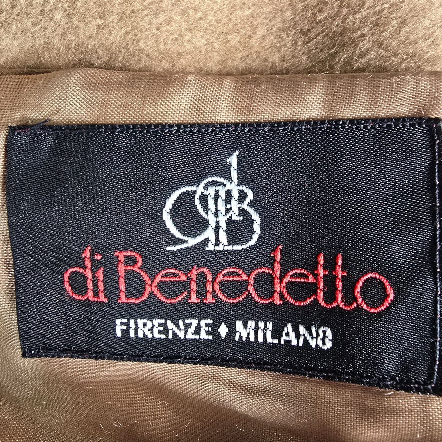 Vintage 1980s di Benedetto Made in Italy Cashmere Blend Double-Breasted Coat (L)
