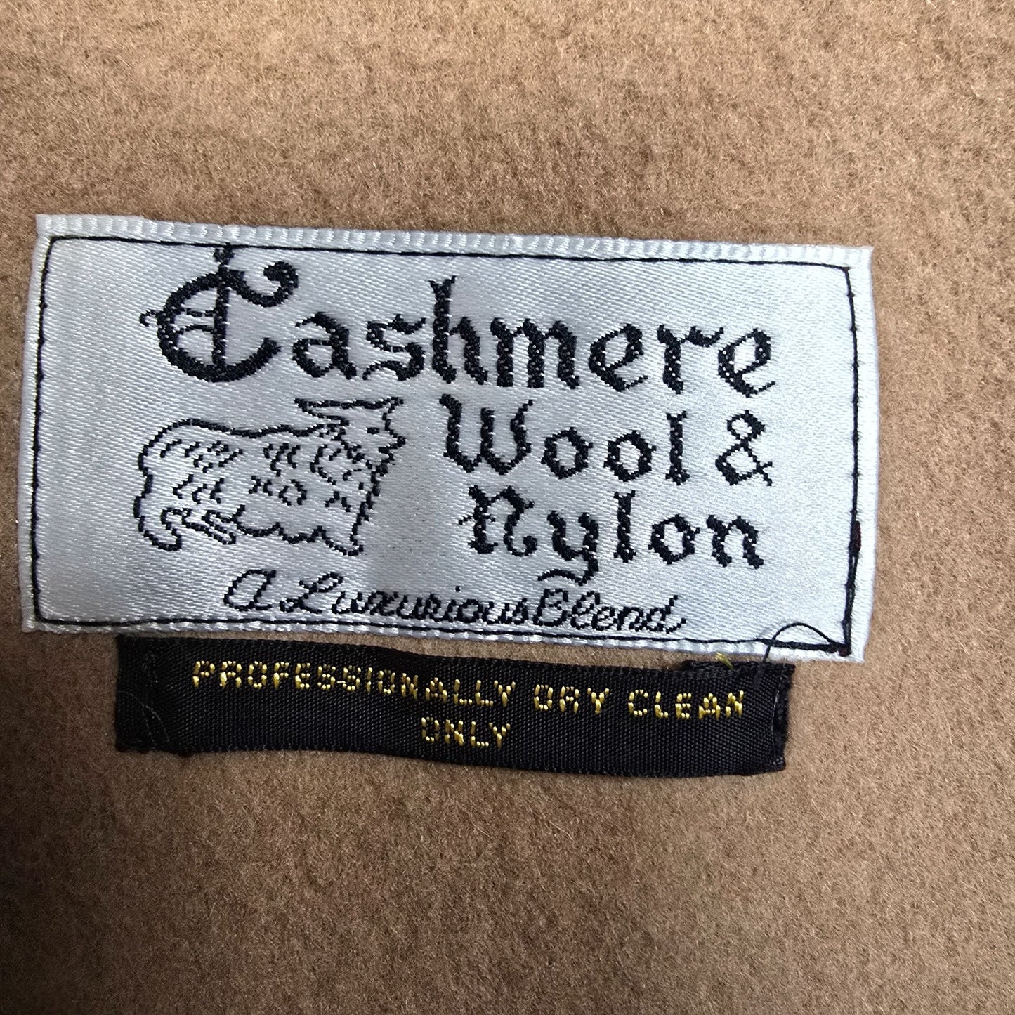 Vintage 1980s di Benedetto Made in Italy Cashmere Blend Double-Breasted Coat (L)