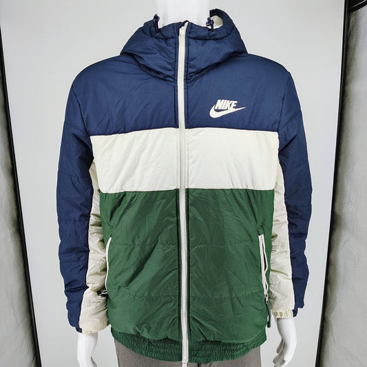 Nike Mens Jade Green Synthetic Fill Insulated Hooded Jacket BV4683-451 (Size M)